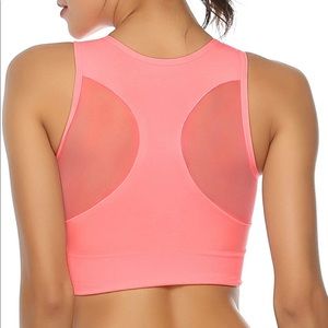 New! Long Razorback Sports Bra with Mesh Lining